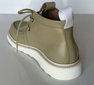 NIB $ 890 Bottega Veneta Leder Grüne leichte Stiefeletten 10 US 578287 Italien