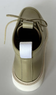 NIB $ 890 Bottega Veneta Leder Grüne leichte Stiefeletten 10 US 578287 Italien
