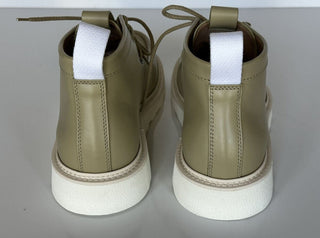 NIB $ 890 Bottega Veneta Leder Grüne leichte Stiefeletten 10 US 578287 Italien
