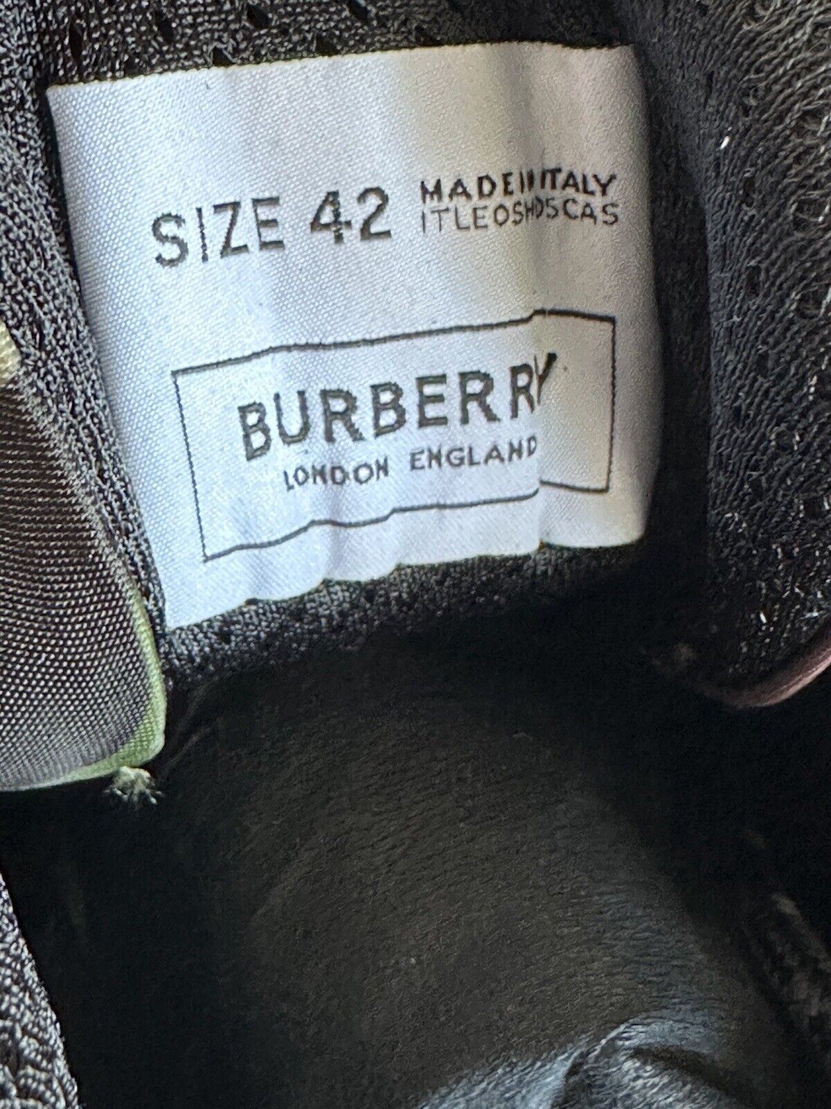 NIB $890 Burberry Men's Arthur Mangrove Green Sneakers 9 US (42 Euro) 8042185 IT