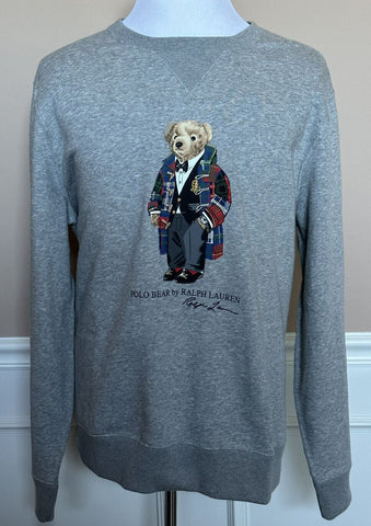 New $148 Polo Ralph Lauren Bear Sweatshirt Grey 2XL/2TG