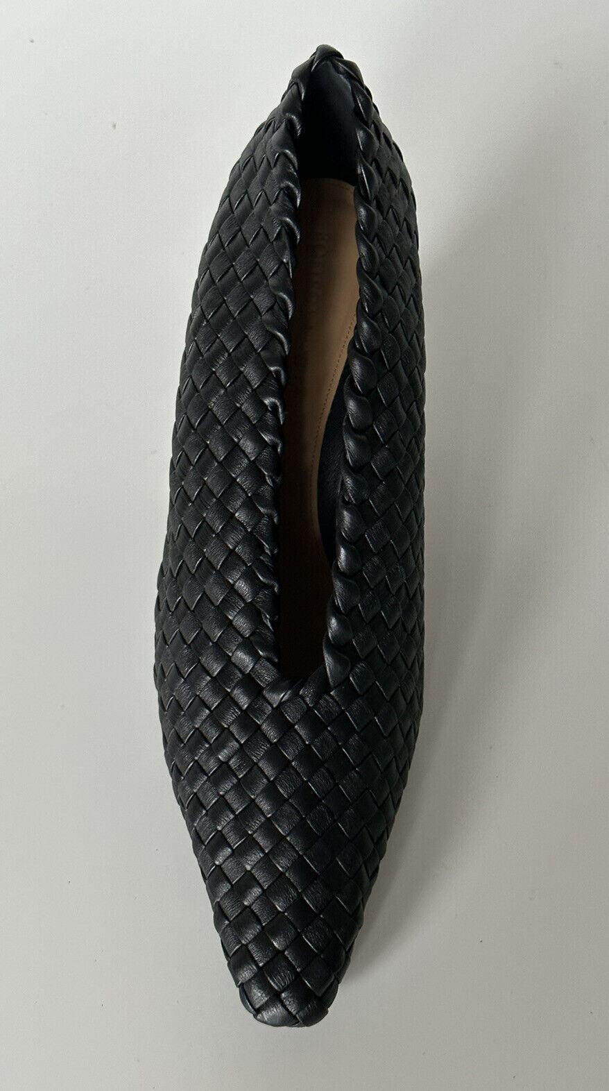 $1150 Bottega Veneta Tubular Lagoon Intrecciato Leather Black Shoes 9.5 608850