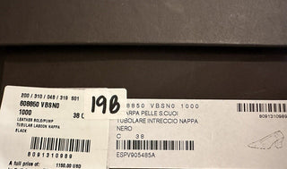 1150 $ Bottega Veneta Tubular Lagoon Intrecciato Leder Schwarze Schuhe 8 608850