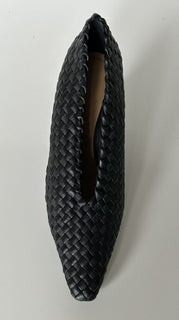 1150 $ Bottega Veneta Tubular Lagoon Intrecciato Leder Schwarze Schuhe 8 608850