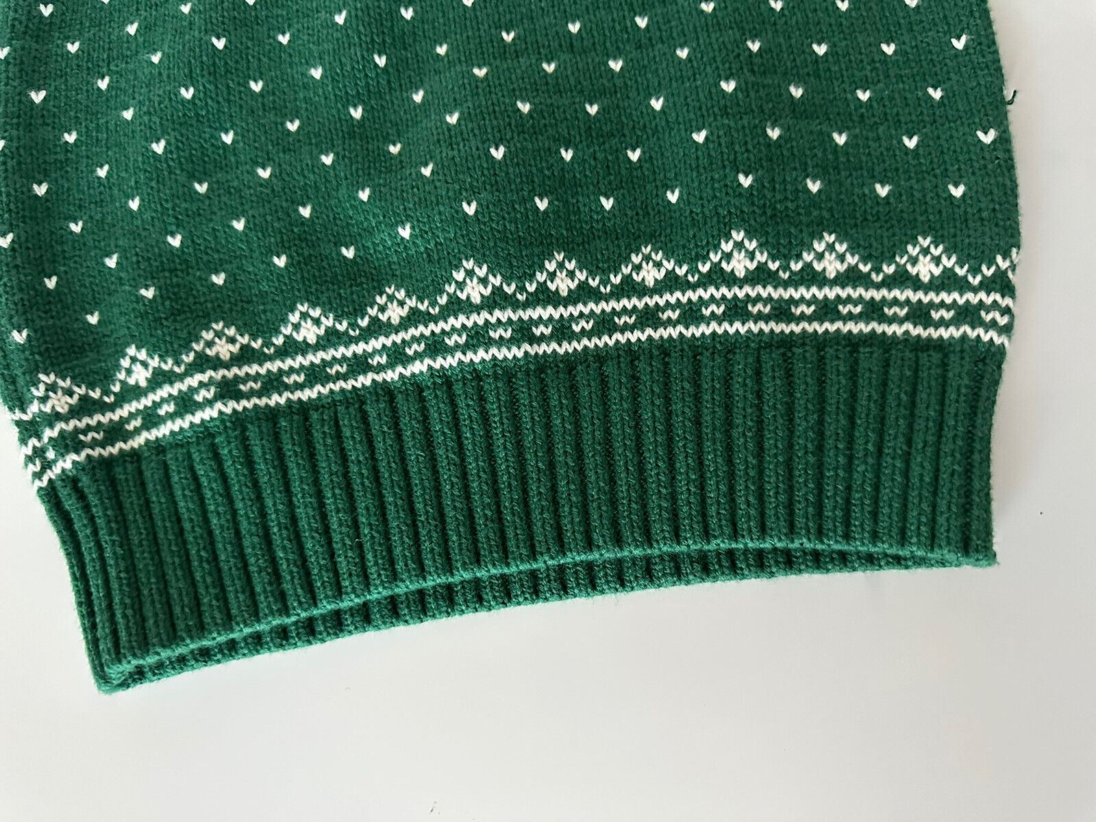 Зеленый хлопково-шерстяной свитер для мальчиков NWT Polo Ralph Lauren, размер 6
