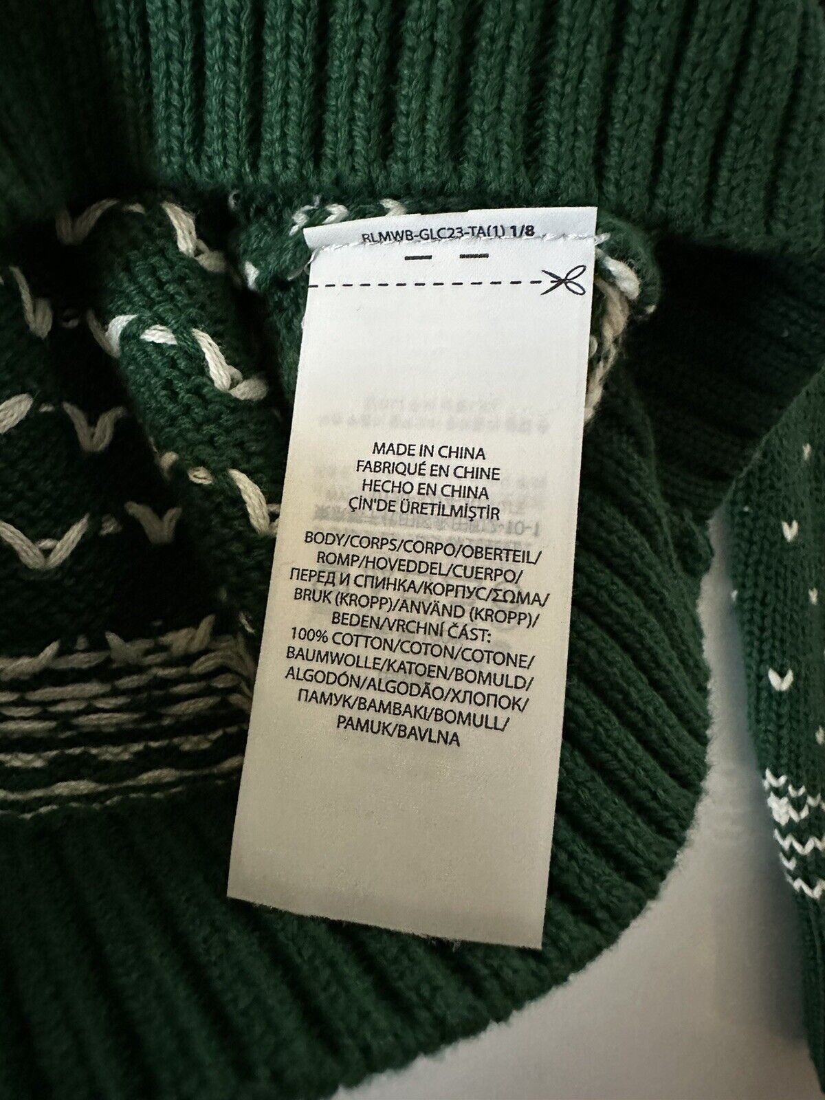 Зеленый хлопково-шерстяной свитер для мальчиков NWT Polo Ralph Lauren, размер 4T