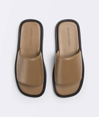 NIB $690 Bottega Veneta Men's Vienna Calf Leather Sandals Camel 6 US 667087 IT