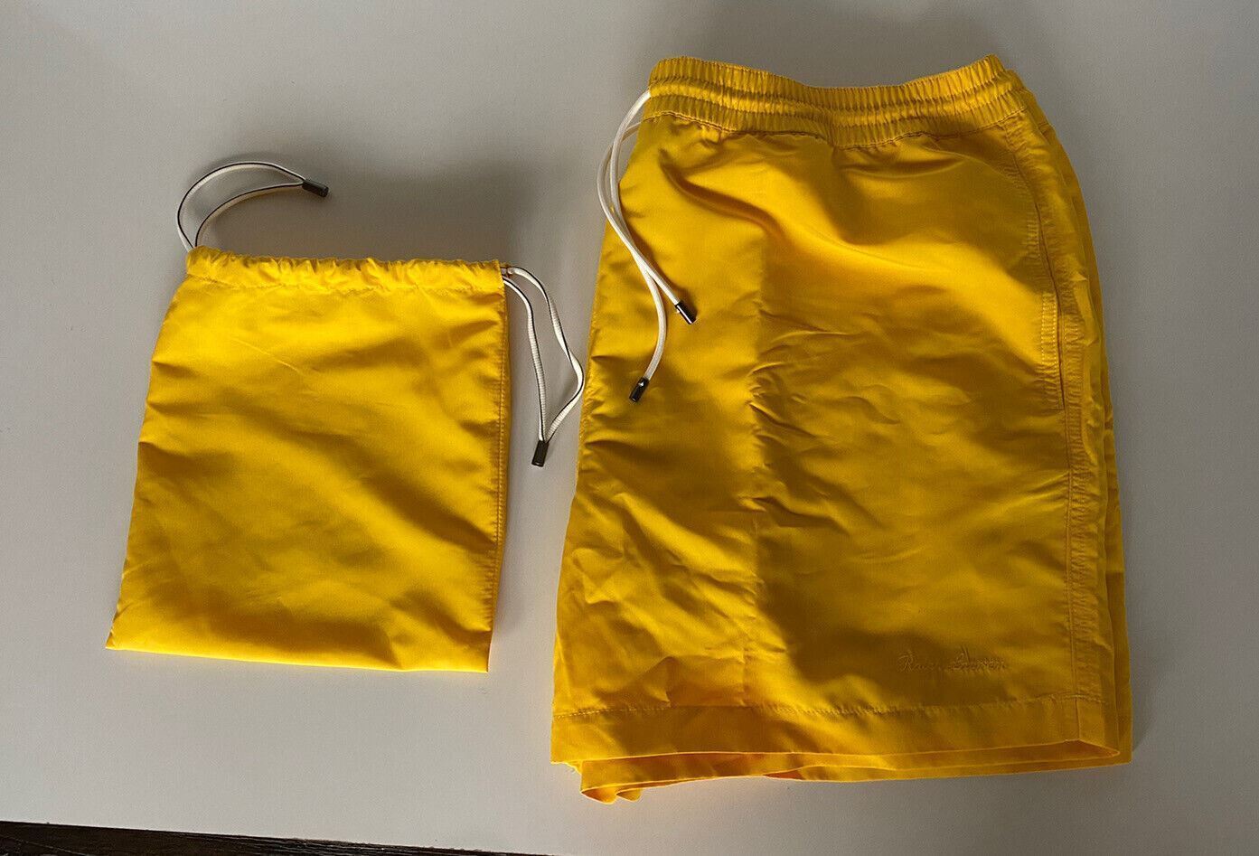 NWT $295 Polo Ralph Lauren Purple Label Men's Yellow Swim Shorts Large Portugal