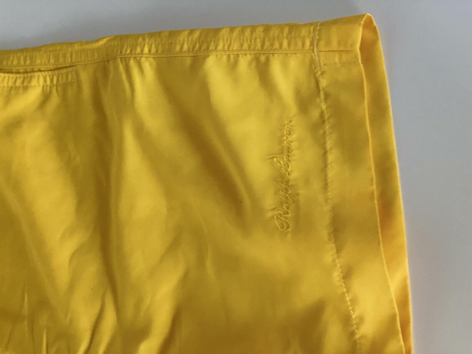 NWT $295 Polo Ralph Lauren Purple Label Men's Yellow Swim Shorts Large Portugal