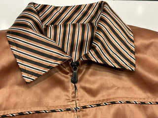 Neu mit Etikett: 2900 $ Bottega Veneta Herren-Satin-Doppelseitige Bomberjacke 42 US 618490