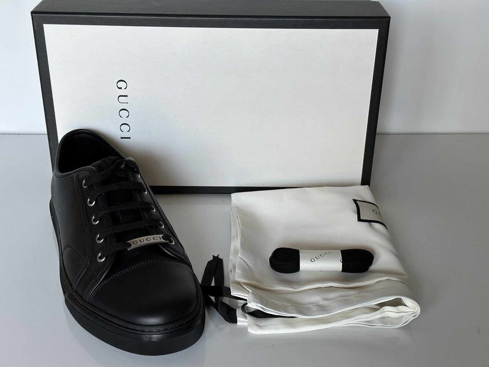 Gucci Men's Low-top Black Soft Leather Sneakers 10.5 US (Gucci 10) 423301 IT NIB