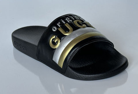 NIB Gucci Women's Original Gucci Black Slide Sandals  7 US (37 Euro) 632065 IT