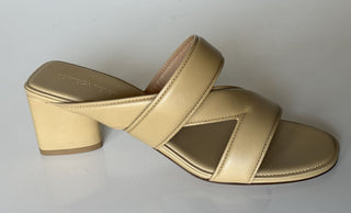 NIB $ 840 Bottega Veneta Kalbsleder Mule Sandalen Schuhe Cane Sugar 9 US 651376 
