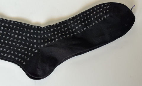 NWT Ralph Lauren Purple Label Black Socks 11 Made in Italy