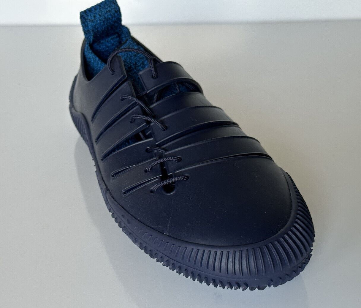 NIB 750 долларов США Bottega Veneta Tech Knit Rubber Blue Climber Кроссовки 10 США 658725 IT 