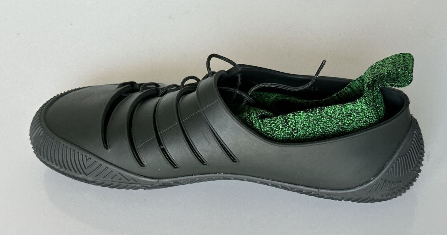 NIB $750 Bottega Veneta Tech Knit Rubber Green Climber Sneakers 8 US 658725 IT