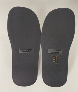 NIB $ 690 Bottega Veneta Herren-Sandalen aus Wiener Kalbsleder Schwarz 7 US 667087 IT 