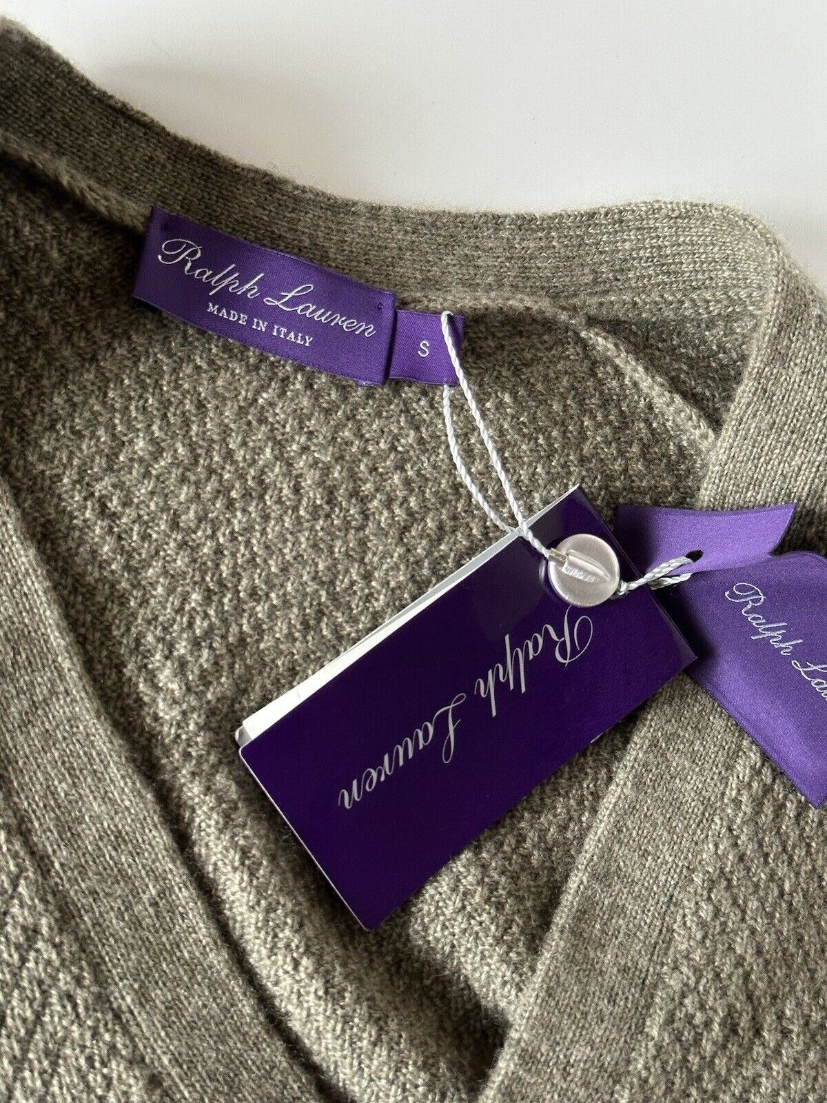 Neu mit Etikett: 1495 $ Ralph Lauren Purple Label Herren-Kaschmirjacke Dark Sage Small Italien 