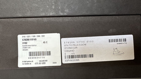 NIB $950 Bottega Veneta Leather Green Lightweight Lace up Boots 12 US 578289