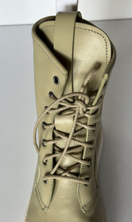 NIB $ 950 Bottega Veneta Leder Grüne leichte Schnürstiefel 12 US 578289
