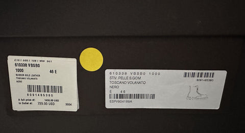 Черные ботинки Bottega Veneta из телячьей кожи на шнуровке в стиле милитари, 14 долларов США, 13, США 610338