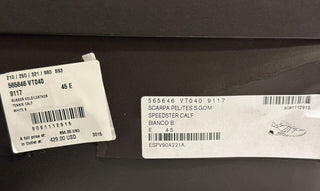 NIB 850 $ Bottega Veneta Herren-Sneakers aus weißem Kalbsleder 12 US (45) 565646 9117 