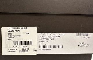 NIB 850 $ Bottega Veneta Herren-Sneakers aus weißem Kalbsleder 8 US (41) 565646 9117 