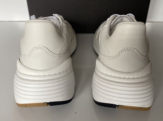 NIB $ 850 Bottega Veneta Herren-Sneakers aus weißem Kalbsleder 11,5 US 565646 9117 
