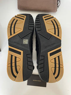 NIB $ 950 Bottega Veneta Herren-Sandalen aus schwarzem Leder, 13 US (46 Eu) 578304 