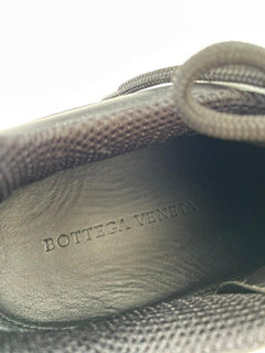 NIB 950 $ Bottega Veneta Herren-Leder-Schwarz-Sneaker 9 US (42 Euro) 578305 1000 