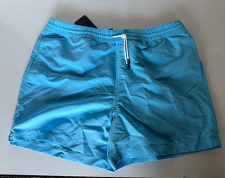 Neu mit Etikett: 295 $ Polo Ralph Lauren Purple Label Blaue Badeshorts für Herren XL Portugal 