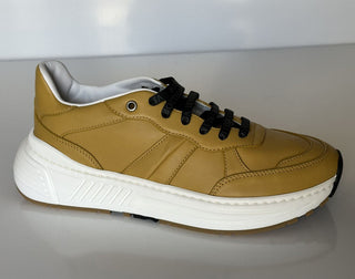 NIB $ 850 Bottega Veneta Herren-Sneakers aus Butterscotch-Leder 7,5 US 565646 7721 