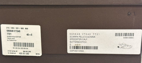 NIB $850 Bottega Veneta Men’s Butterscotch Leather Sneakers 7.5 US 565646 7721