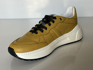 NIB $ 850 Bottega Veneta Herren-Sneakers aus Butterscotch-Leder 7,5 US 565646 7721 