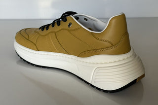 NIB $ 850 Bottega Veneta Herren-Sneakers aus Butterscotch-Leder 7,5 US 565646 7721 