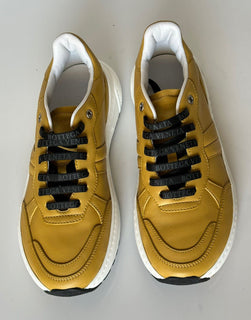 NIB $ 850 Bottega Veneta Herren-Sneakers aus Butterscotch-Leder 7,5 US 565646 7721 