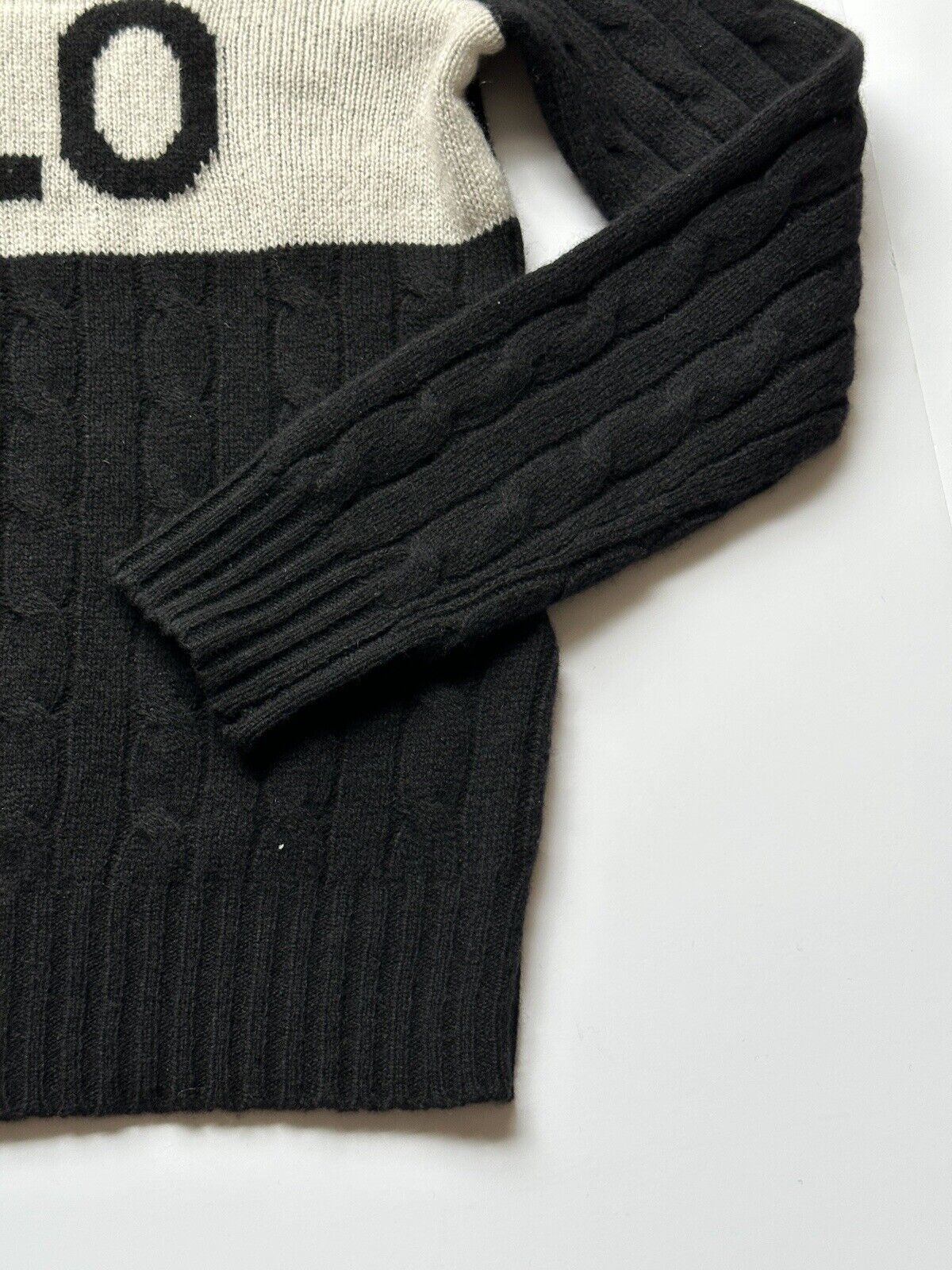 NWT $168 Polo Ralph Lauren Wool/Cashmere Women's Sweater Black Small