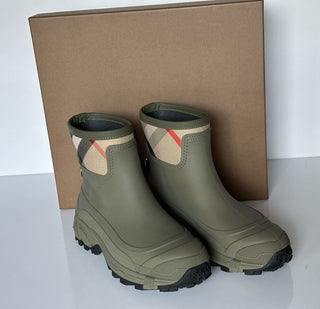 NIB Burberry Ryan Rubber Damen-Stiefeletten in Dunkelgrün, 11 US (41 Eu) 8045185 IT 
