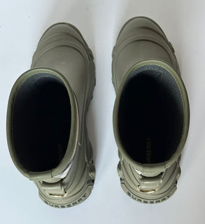 NIB Burberry Ryan Rubber Damen-Stiefeletten in Dunkelgrün, 11 US (41 Eu) 8045185 IT 