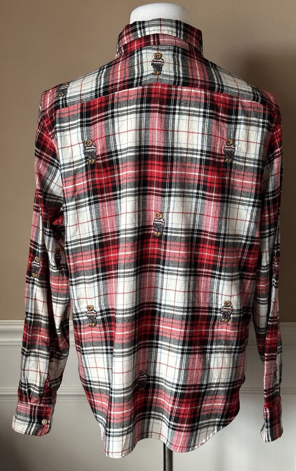 Женская рубашка на пуговицах с медведем Polo Ralph Lauren, размер 2XL, NWT 198 долларов США