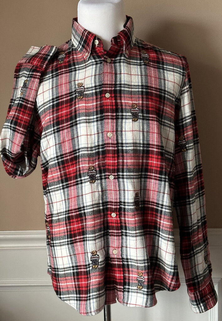 Neu mit Etikett: 198 $ Polo Ralph Lauren Damen-Bär-Button-Down-Hemd Small