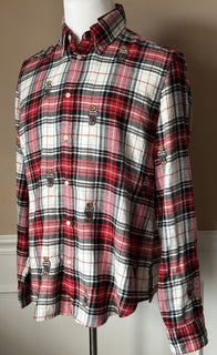 Neu mit Etikett: 198 $ Polo Ralph Lauren Damen-Bär-Button-Down-Hemd Small