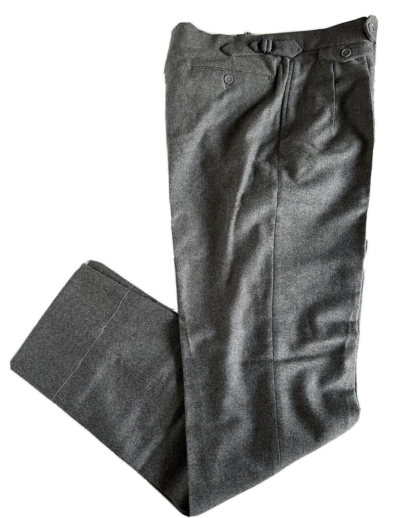 Neu mit Etikett: 595 $ Ralph Lauren Purple Label Wollanzughose Grau 34 US Hergestellt in Italien