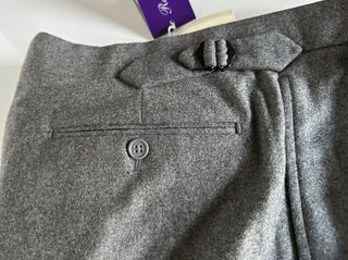 Neu mit Etikett: 595 $ Ralph Lauren Purple Label Wollanzughose Grau 34 US Hergestellt in Italien