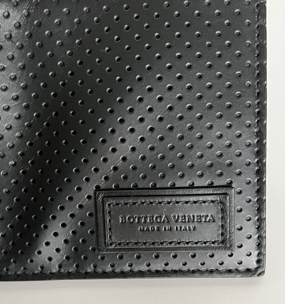 Neue 440 $ Bottega Veneta Leggero Herren-Leder-Geldbörse Schwarz 113993 