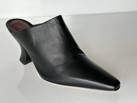 NIB 760 $ Bottega Veneta Napa Leather Black Almond Toe Mules Shoes 8.5 608838 IT