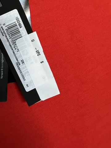 NWT 450 $ Versace Smiley Medusa Logo Rot/Gelb Jersey T-Shirt Small 1002464