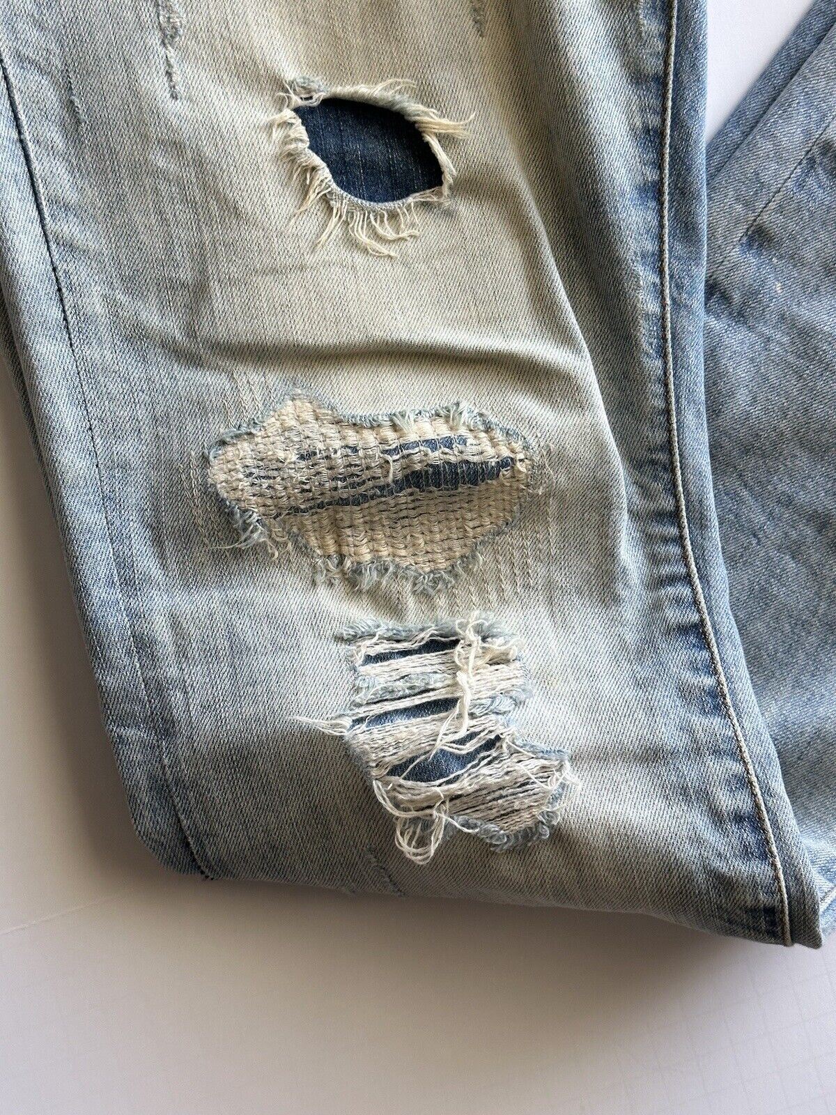Мужские голубые джинсы из современного денима ZARA, размер 32 (США) (при измерении 34 дюйма)