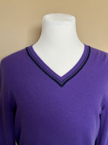 ETRO Men's V-neck Soft Purple Sweater Medium
