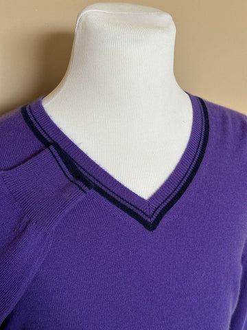 ETRO Men's V-neck Soft Purple Sweater Medium